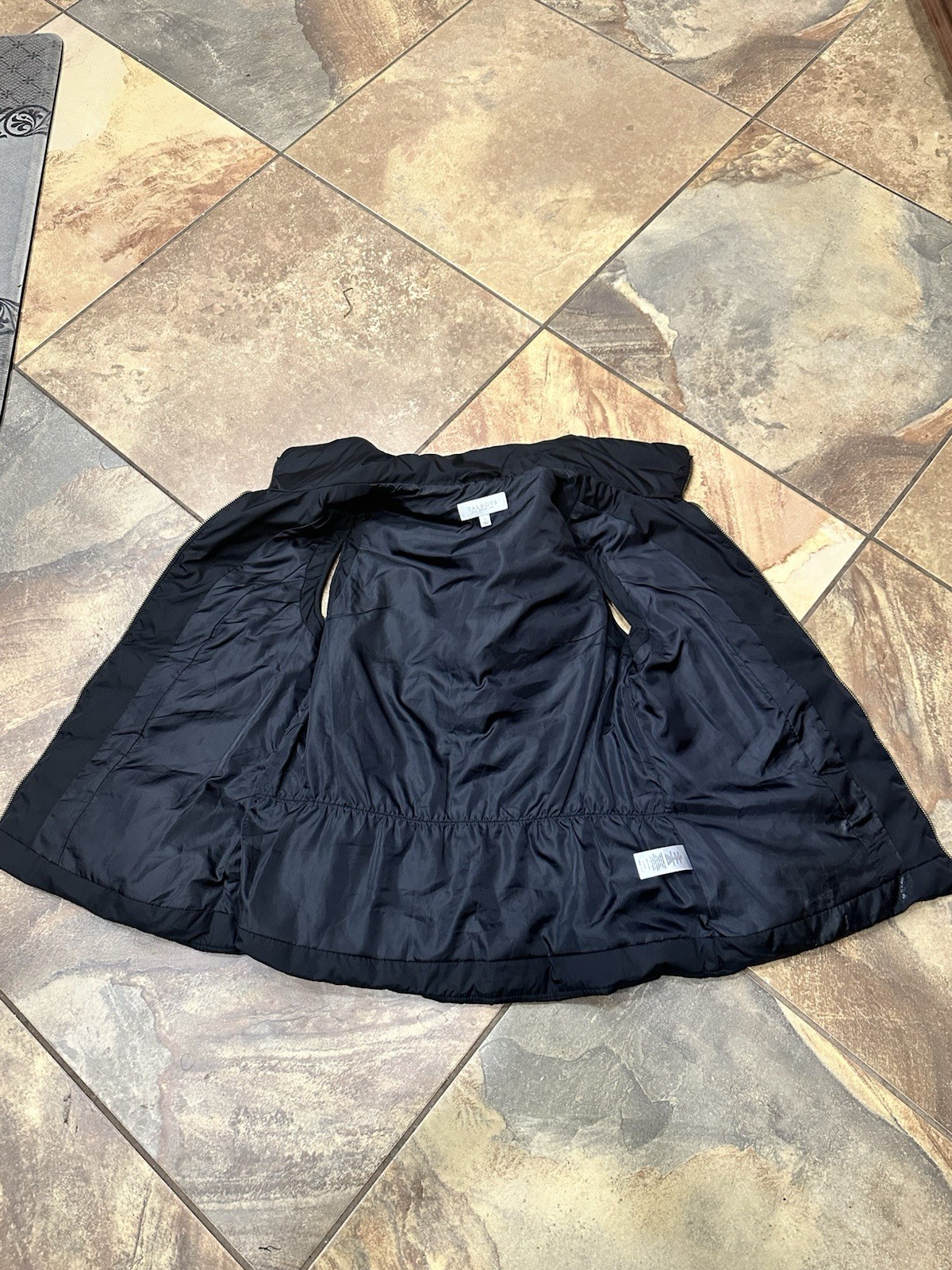 TALBOTS Black Quilted Polyester Down Filled Puffe… - image 10