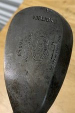 Antique Hickory Golf Club1922 Tom Stewart-V Mark Niblick Pipe Mark St.Andrews