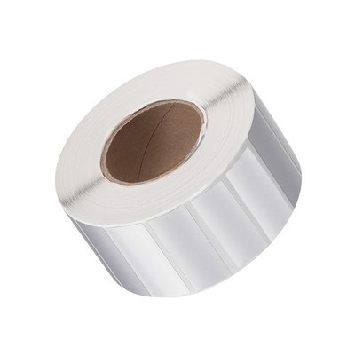 Rectangle Label Sticker Metallic Silver 1.57''x0.8'' 1 Row 2000 Labels 1 Roll