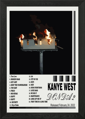 Kanye West - Donda 2 Album Cover Framed Wall Art Poster Canvas Print Picture