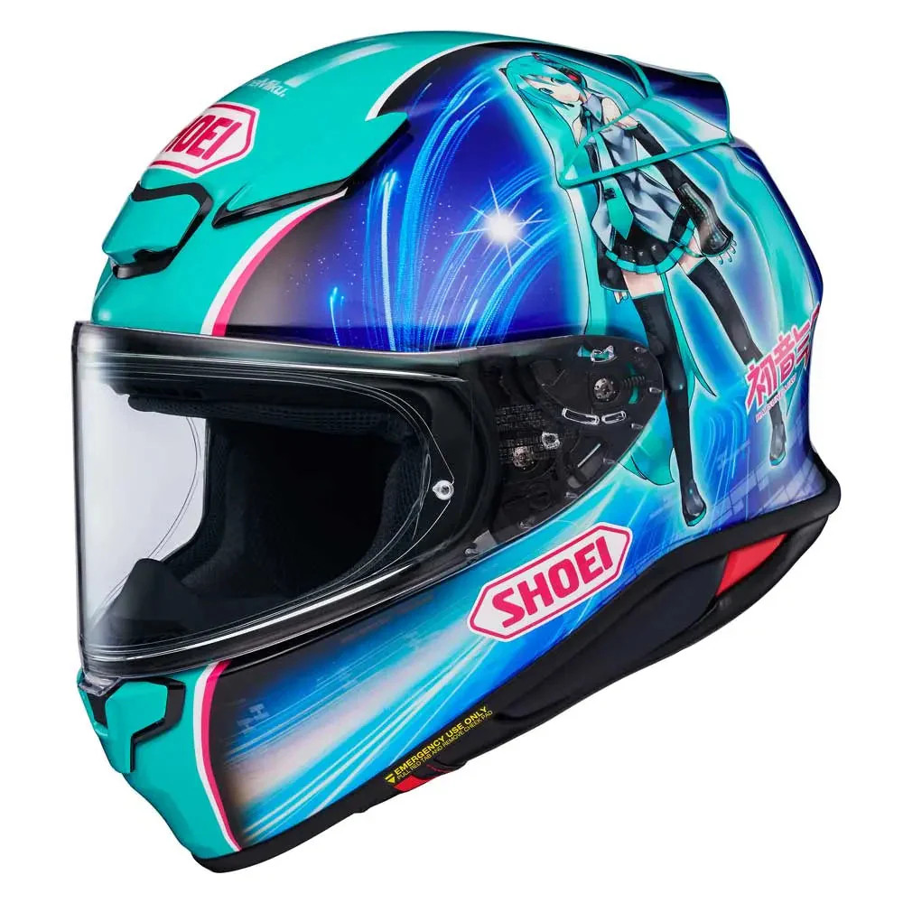 Shoei RF-1400 (NXR2) Hatsune Miku TC4 Green (ECE Version) | eBay