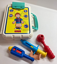 Vintage Fisher Price Medical Kit Toy Doctor Nurse Pretend Play
