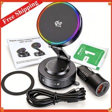 Qi2.2 25W Magnetic Wireless Car Charger Mount 45W Adapter Kit for iPhone 16 15