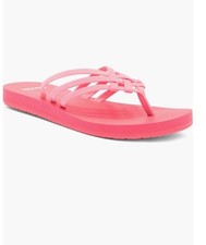 New Sanuk Women  s Yoga Sandy Flip Flop Lightweight Outdoor Sandals Pink Coral 7