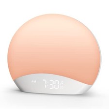 Sound Machine Alarm Clock with Night Light, 26 Sleep Sounds, Dimmable Light