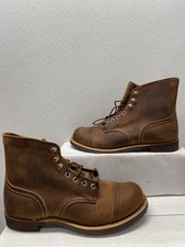 Red Wing Shoes Mens Size 8D Iron Ranger 6 Inch Boots Copper Rough Tough Leather