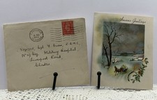 WW2 RAMC Military Hospital Chester Christmas Card 1945.