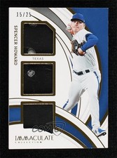 2022 Panini Immaculate Materials Trios Fielding Glove 15/25 Spencer Howard 4f5