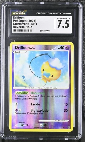 Pokemon Drifloon Stormfront SH1 Reverse Holo CGC 7.5