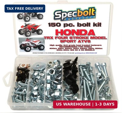 150pc Specbolt Honda 400EX & 250EX Bolt Kit for Maintenance OEM Spec Fasteners Q