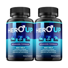 2-Pack Hero Up Capsules – HeroUp for Men Capsules Advanced Formula -120 Capsules