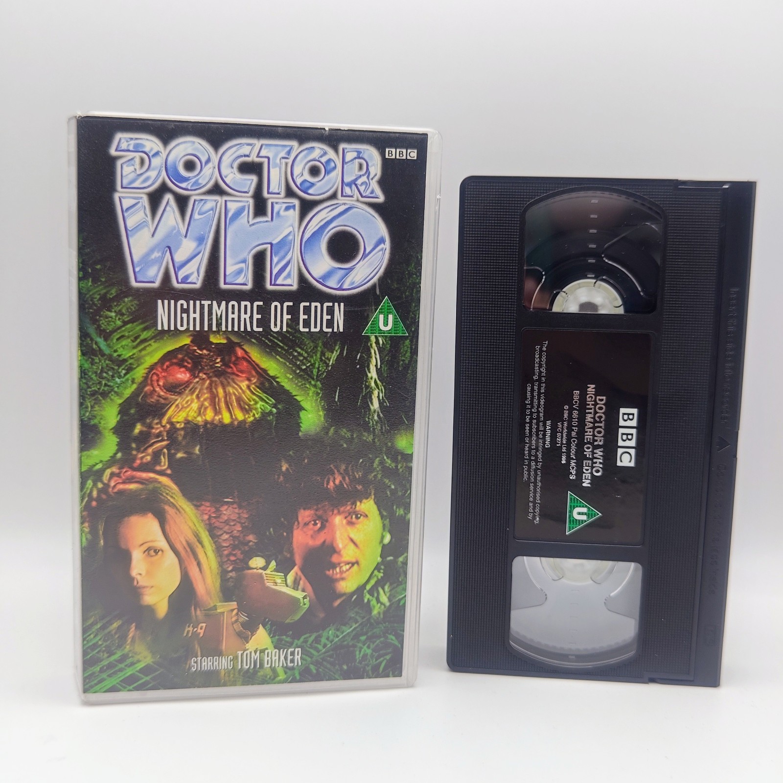 Doctor Who Nightmare Of Eden VHS Tom Baker K9 Fourth Dr Who BBC Video Tale