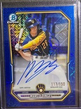 2026 Topps Bowman Chrome Marco Dinges On Card Auto Blue Mojo Refractor /150 MLB