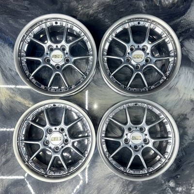 KING　BBS 17x8J ② BBS RK II RK505 RK506 17X8 17X9 5X120 BMW STAGGERED 2 PIECE WHEELS