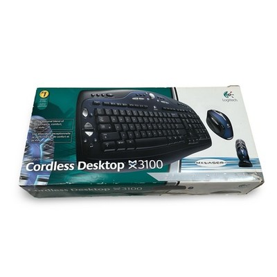 Logitech Cordless Desktop MX 3100 Wireless Keyboard and MX 1000 Laser Mouse RARE