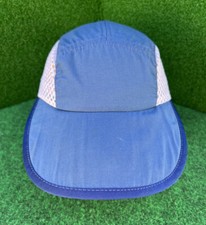 VTG 5 Panel Patagonia Duck bill Spoon bill Hat Cap Navy-White Mesh Sz S USA Made