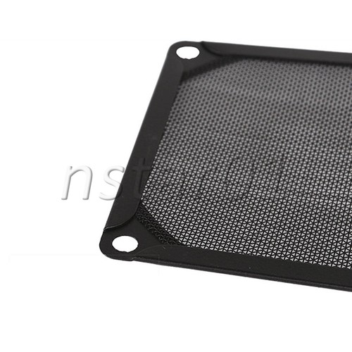 8x8 cm Metal proof Filter For PC Computer Cooling Fan Set of 10 Black - Afbeelding 7 van 7