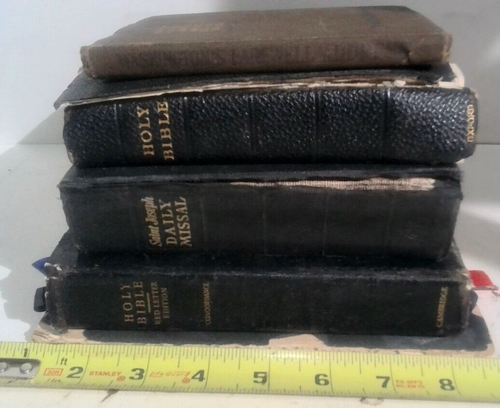 VINTAGE Lot Of 17 BIBLES Christian RELIGIOUS Books CRAFTS DIY Free Shipping BL4 - Picture 7 of 11