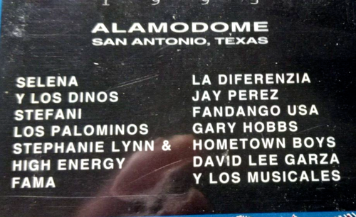SELENA & Various Tejano Rara Musica 1995 Tejano Award Music Awards Cassette Tape - Picture 3 of 3
