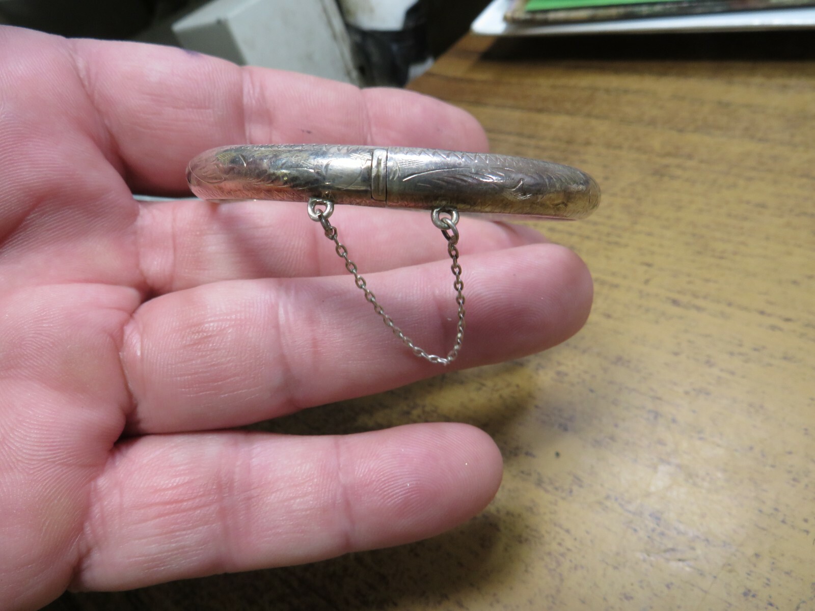 Hinged Sterling silver bracelet - image 4