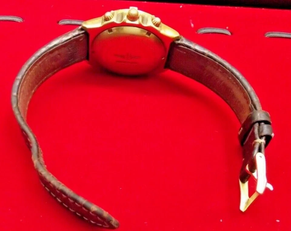 Reloj automático para hombre Breitling Chronomat oro amarillo 18k esfera blanca K13047 Foto 4 de 4