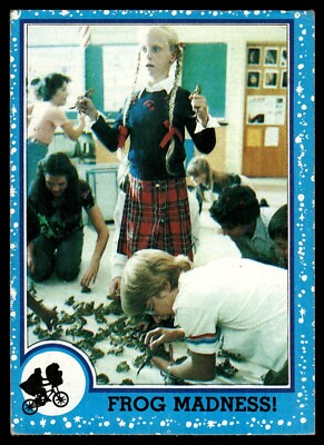 1982 Topps E.T. Movie Card Drew Barrymore Spielberg #31 Frog Madness ET