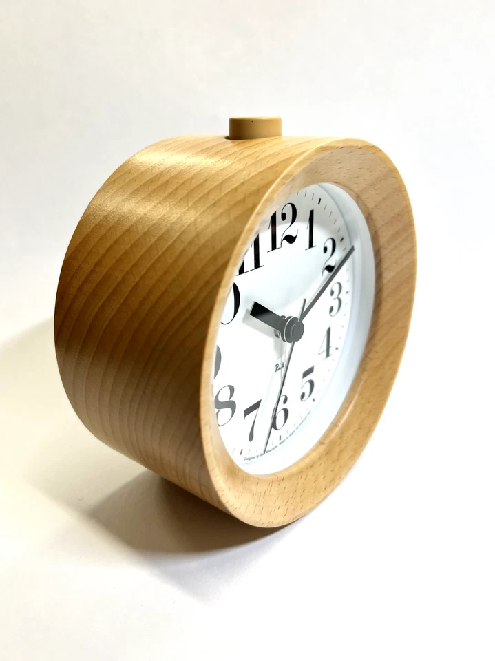 Lemnos RIKI ALARM CLOCK Alarm Clock Natural WR09-15NT Table Clock - Image 2 of 4