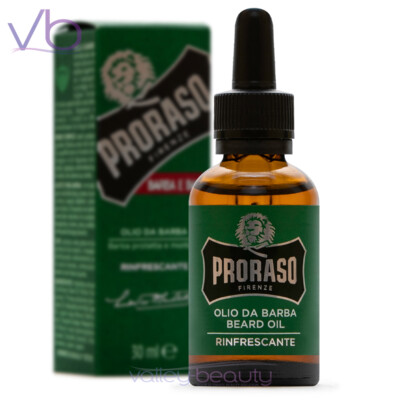 PRORASO Single Blade Azur Lime, Wood Spice, Refresh, Cypress Vetyver, Beard Oil