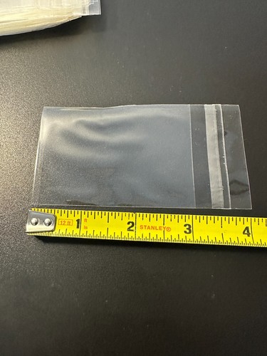 500 Small Sealable Poly Clear Storage Baggies Jeweler bags Accessory Baggies - Picture 6 of 7