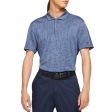 Nike Tiger Woods TW Blue Digi Camo Golf Polo Shirt Small S NWT CU9528-451 85