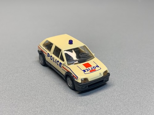 Citroen AX France Police polizia francese piccola auto Car Busch H0 1:87 IMBALLO ORIGINALE - Foto 9 di 12