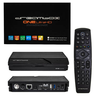 Dreambox ONE Combo 4K Receiver 1x DVB-S2 + C/T2 Ultra HD E2 Linux Dual WiFi UHD