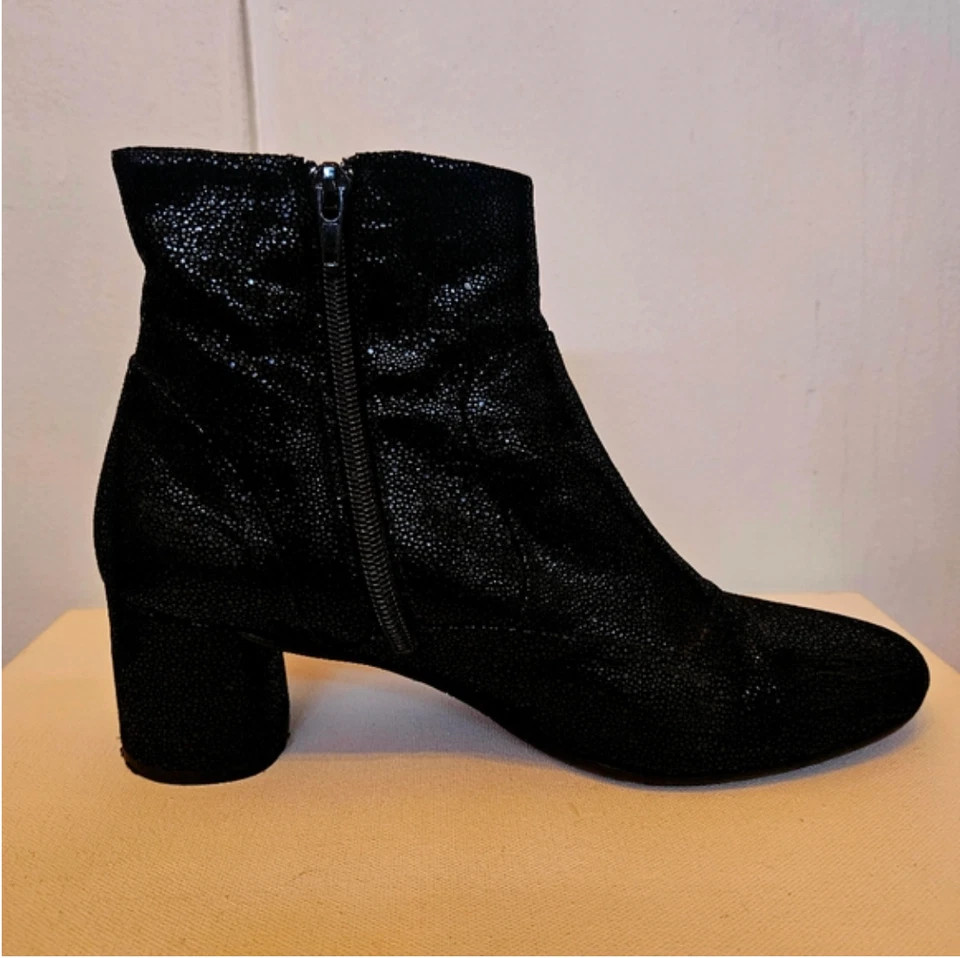 Botines Perfect Amalfi by Rangoni de cuero negro brillante 9 Foto 3 de 4