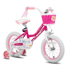 JOYSTAR Girls Bike Age 2-7 Year Old 12-18 Inch Training Wheels basket girls gift