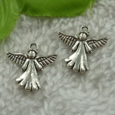 Free Ship 180pcs tibet silver angel charms 21X20mm B3392