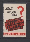 GB/UK London Daily Mail Ideal Home Exhibition poster stamp (MAR 26-APR 18)