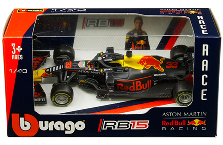 ミニカー Aston Martin Red Bull Racing RB15 Bburago Aston Martin Red Bull Racing RB15 Max Verstappen #33