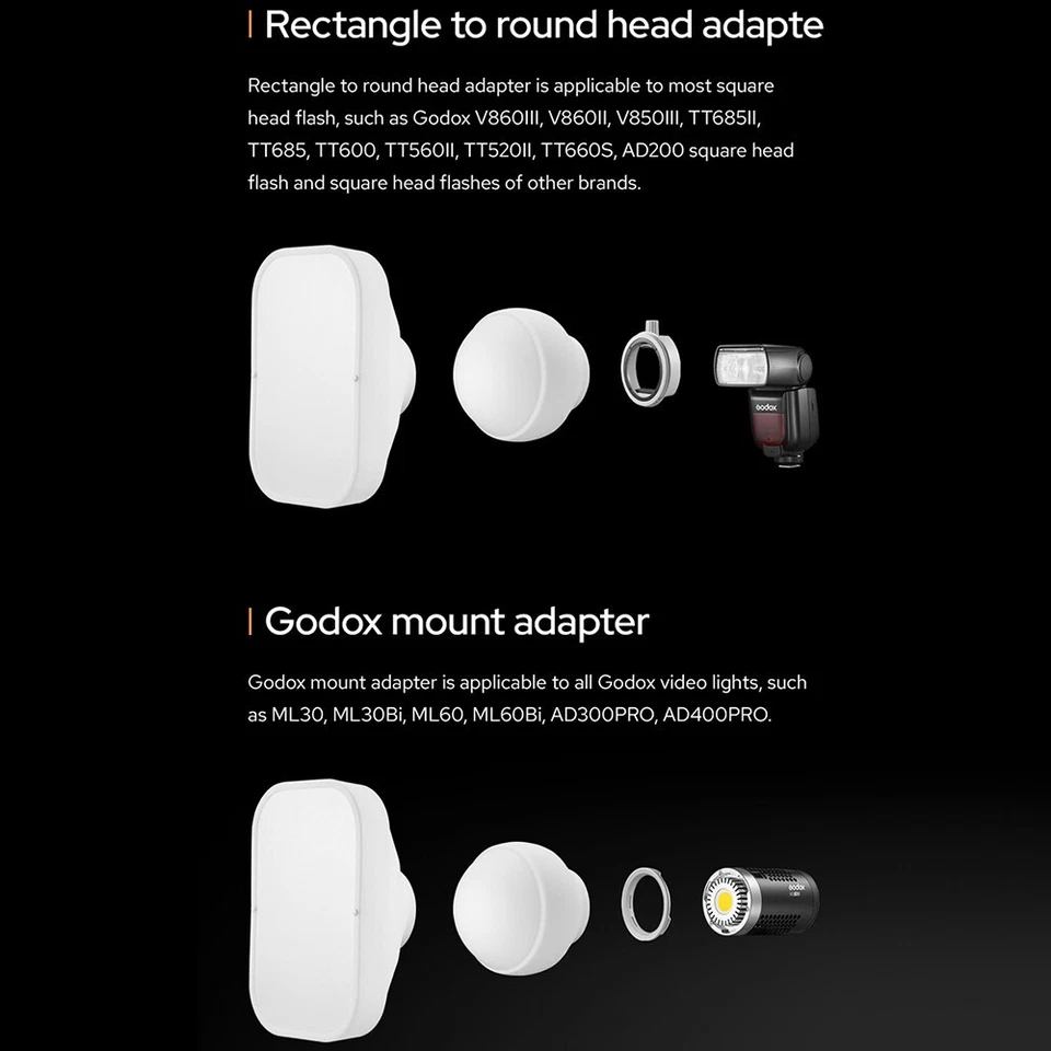 Godox ML-CD15 ML-CS162 Flash Diffusion Dome Soft Tent Camera Speedlite Diffuser - Image 4 of 4