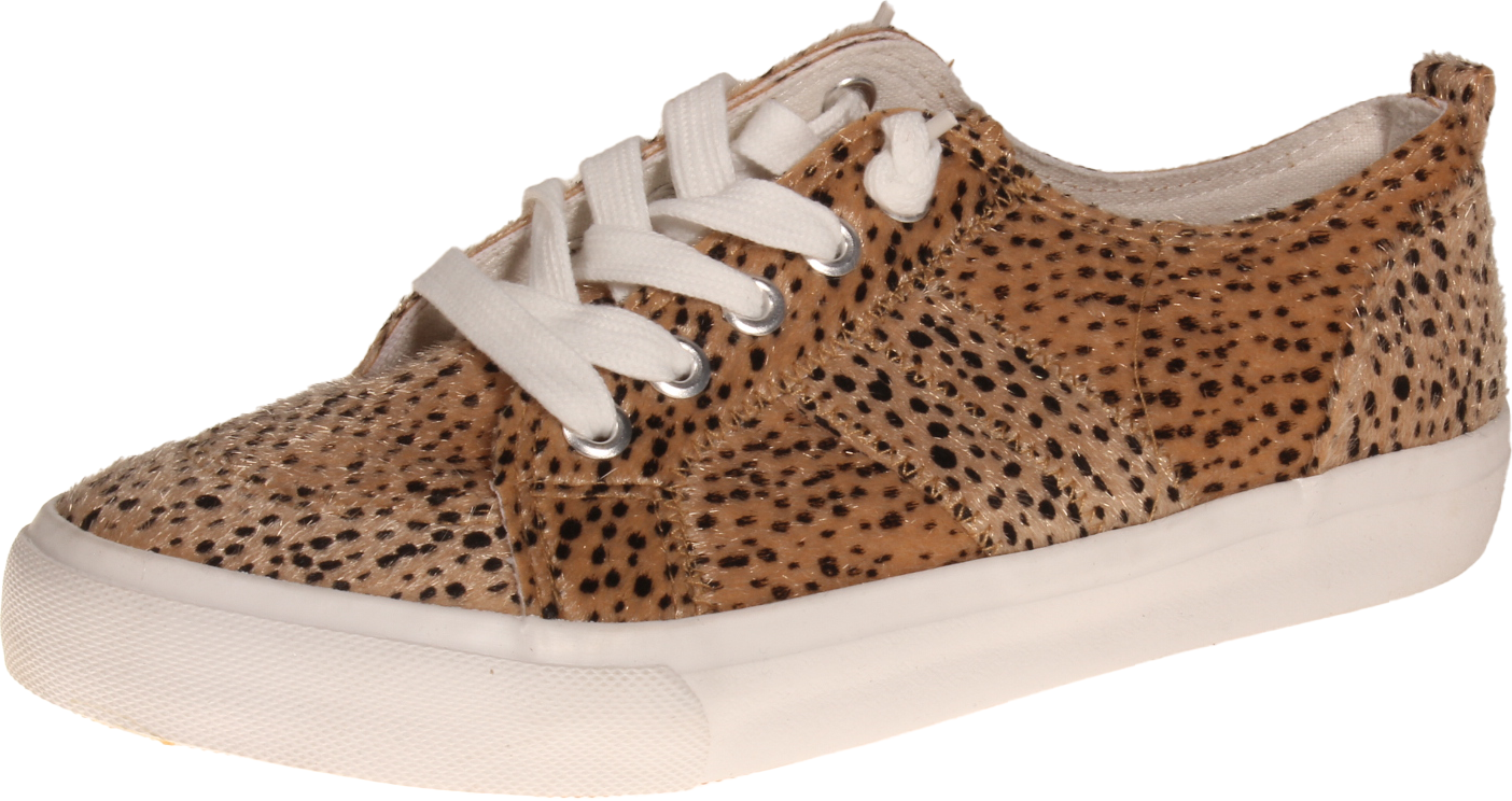 PONY Sneaker da donna Jellypop Comfort Fit Kory pelle di cavallo leopardata taglia US 9 M