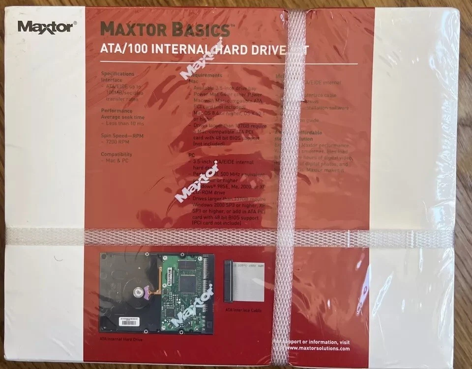 Maxtor Basics 160GB ATA/100 Internal Hard Drive Kit New And Sealed. - Image 2 of 4