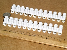 2 BRAND NEW EURO STYLE 12 POSITION TERMINAL BLOCK BARRIER STRIP 20 A 20A AMP USA