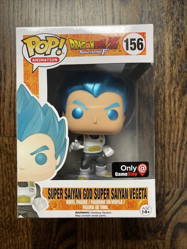 Funko Pop! Dragon Ball Z: Resurrection F METALLIC SSGSS Vegeta #156 GameStop Exc