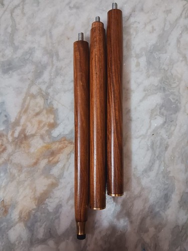 Handmade Walking Stick Cane Wood Antique Solid Brass Handle Goat Shape Top Head - Picture 7 of 10