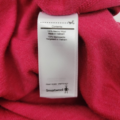 Camisa SMARTWOOL Mujer Talla Grande 1/4 Cremallera Capa Base ROSA 100% Lana Merino AGUJEROS - Imagen 11 de 18