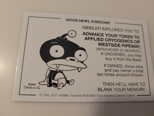 Futurama Collector's Edition Monopoly Replacement Parts, To Complete Your Game - Picture 43 of 58