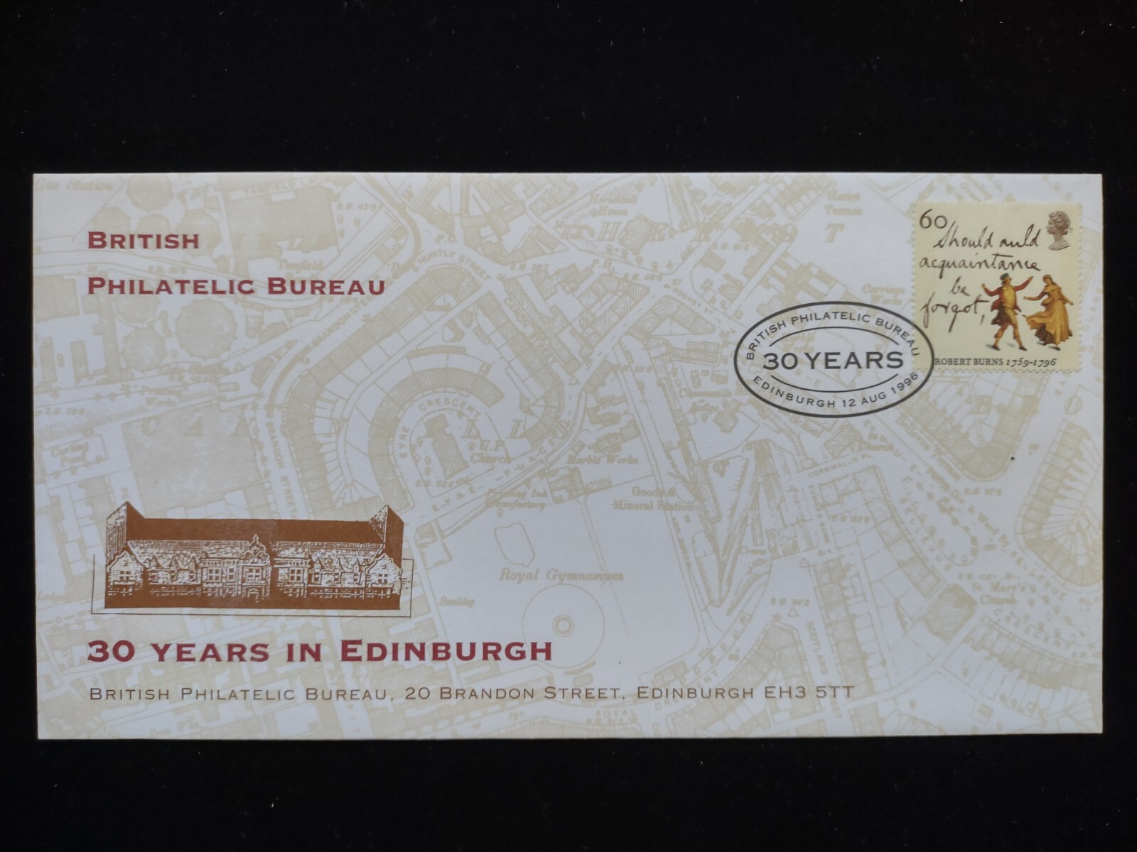 GB - 1996  30 Years of  British Philatelic Bureau in Edinburgh Souvenir Cover