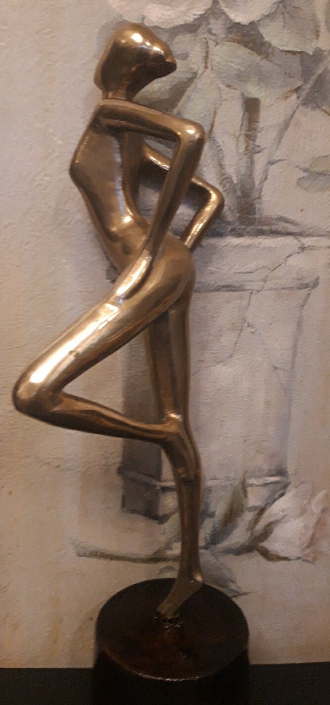 ART DECO Brass SCULPTURE YOUNG DANCING WOMAN 1920s 1930s eBay