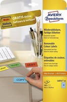Avery Zweckform® L6032-20 L6032-20 Etiketten - 63,5 X 33,9 Mm, Blau, 480 Etikett