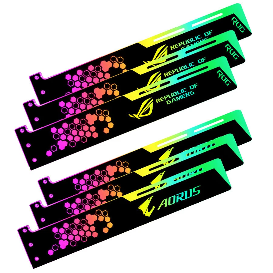 LED Acrylic Graphics Card Bracket use for Brace GPU RGB Sync Light use Fix Video - Image 4 of 4