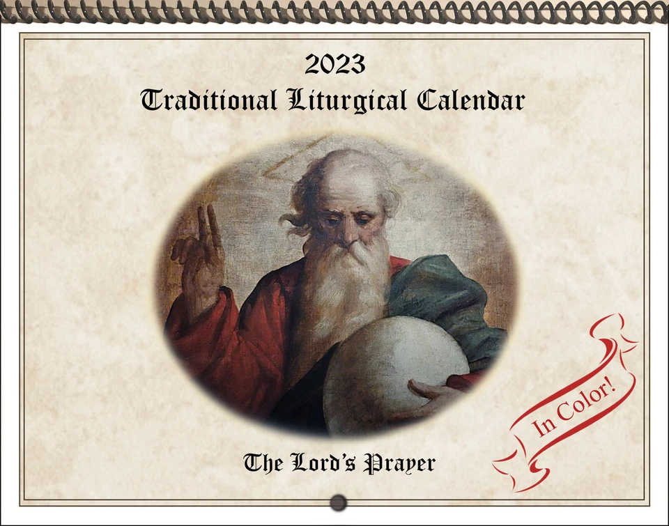 2023 Traditional Catholic Calendar: THE LORD'S PRAYER; fasts, feasts  COLOR | eBay